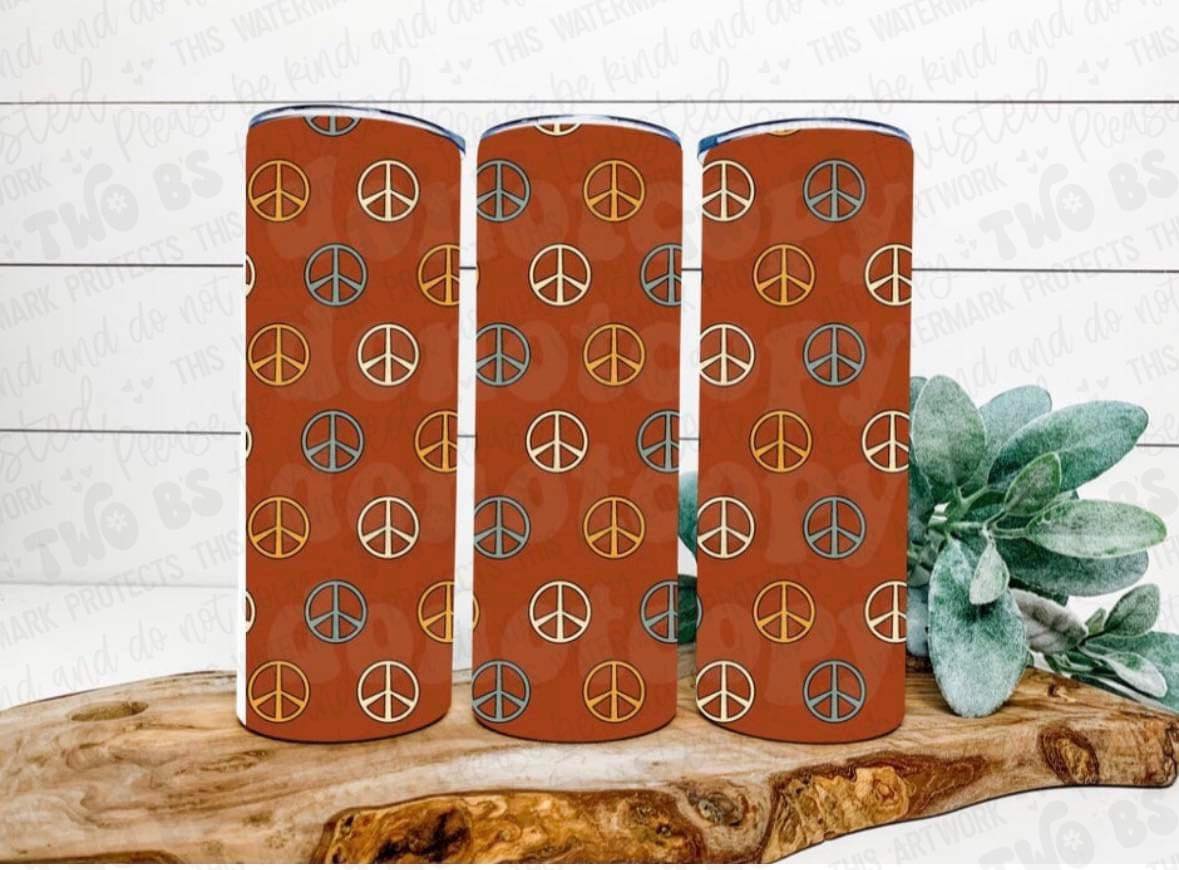 Tri-color Peace Tumbler