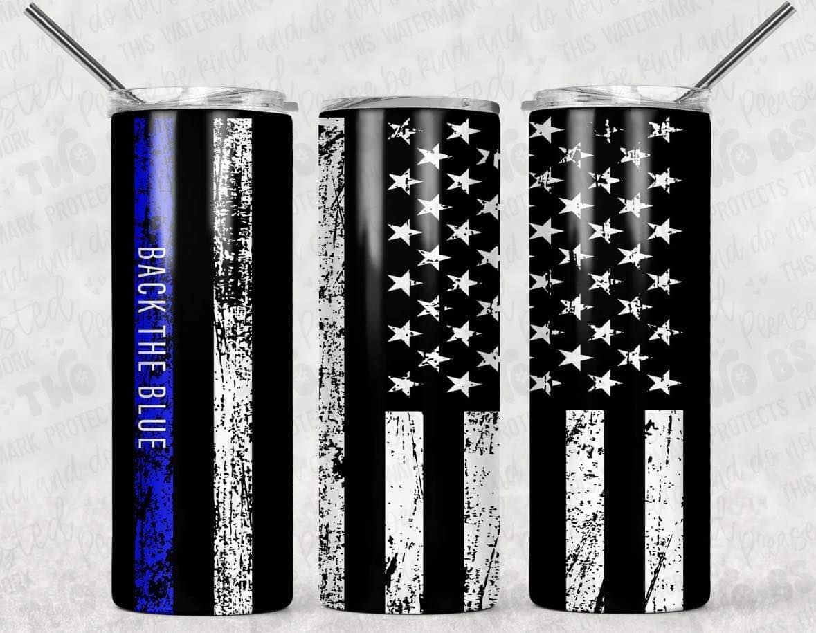 Back The Blue Tumbler