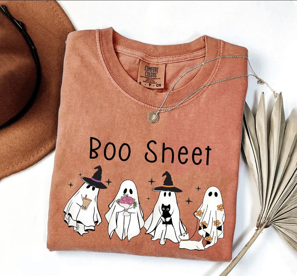 Boo Sheet Group Tee