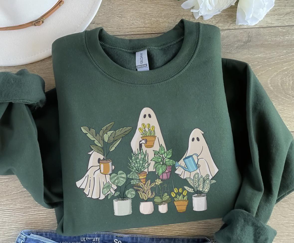 Ghosts with Plants Tee