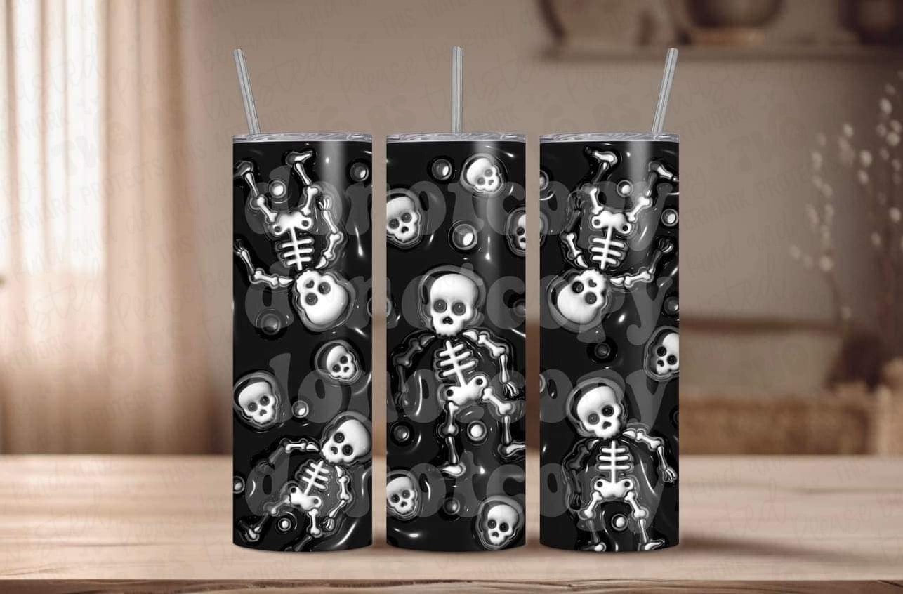 3D Skeleton Tumbler