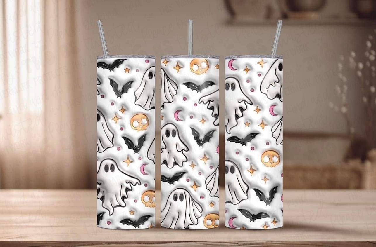Ghost and Bats Tumbler