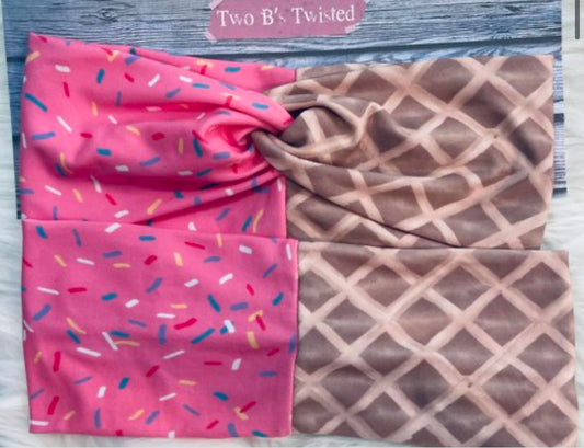 I Scream For Icecream Twist Headband