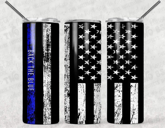 Back The Blue Tumbler