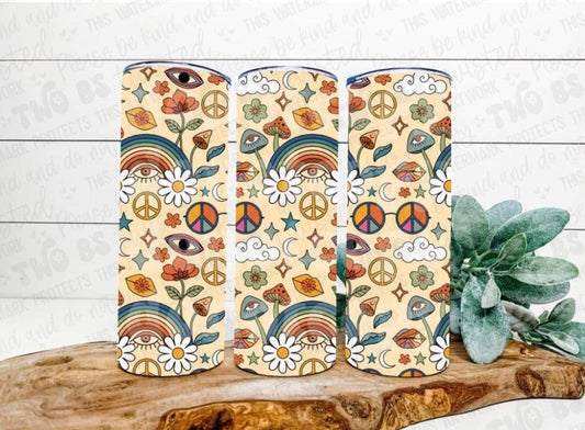 Retro Hippy Tumbler