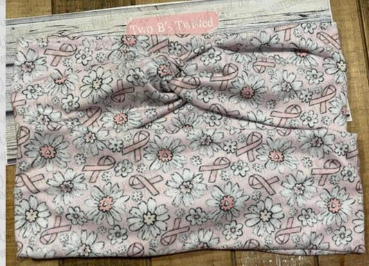 Breast Cancer Awareness Twist Headband