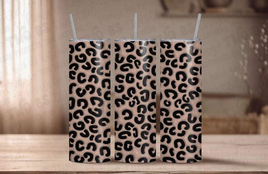 3D Leopard Tumbler