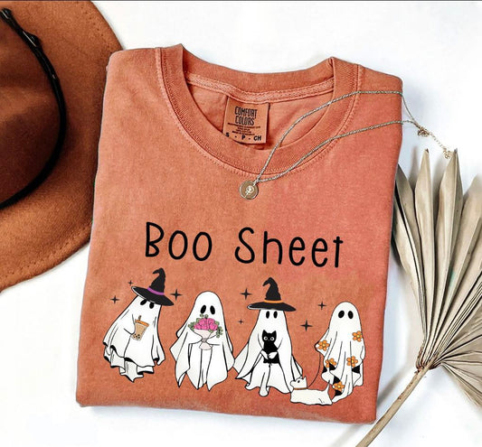 Boo Sheet Group Tee