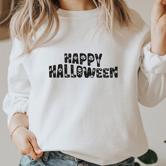 Happy Halloween (Black and White)