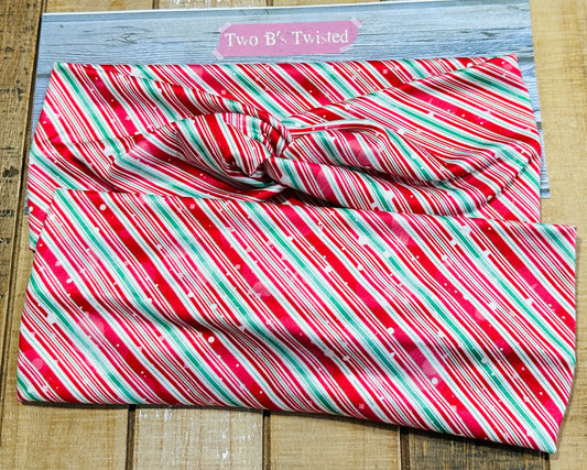 Candy Cane Stripe Twists Headband