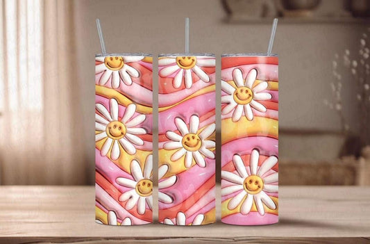 Retro Daisy Tumbler