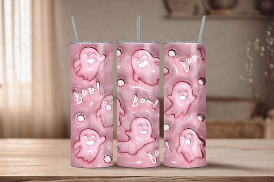 Pink Ghost, Boo! Tumbler