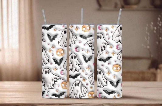 Ghost and Bats Tumbler